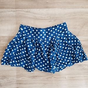 Navy shorts with white polkadot